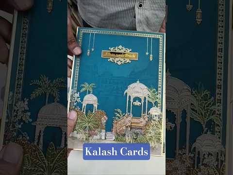 KLB520 Royal Fort Pichwai Theme Hardboard Padding Thick Wedding Card (2 Page & 1 Etched Mirror)