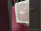 KLB-1202 Creme Floral Semi Box Wedding Card (2 Page)