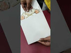 KLB686 Floral Design Grey Color Laser Cut MDF Thick Wedding Card (2 Page & Couple Name Acrylic)