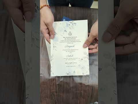 KL2126 Translucent Cover Luxury Wedding Card (2 Page)