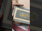 KLB-1483 Creme Blue Traditional 3D Gold Foil Padded Thick Wedding Card (2 Page & Couple Name Acrylic)