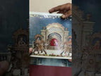 KLB-1517 Blue Royal Arch Elephant Semi Box Wedding Card (2 Page)