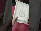 KLB-1142 Creme Royal Arch Door Style Semi Box Wedding Card (2 Page)