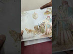 KLB-1518 White Bride Groom Ghodi Semi Box Wedding Card (2 Page)