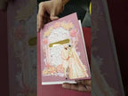 KLB-1022 Magenta Bride Groom Padded Thick Wedding Card (2 Page & Couple Name Acrylic)