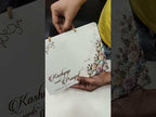 KLB765 Raja Rani Design Green Color Laser Cut Carry Bag Style MDF Thick Wedding Card (2 Page & Couple Name Acrylic)