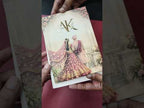 KLB-1098 Red Bride Groom Padded Thick Wedding Card (2 Page)