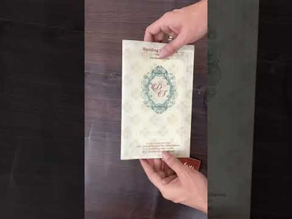 KL2119 Translucent Cover Luxury Wedding Card