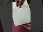 KLB-1036 Green Royal Arch Peacock Laser Cut Padded Thick Wedding Card (2 Page & Couple Name Acrylic)