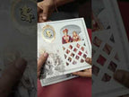 KLB-1428 Creme Bride Groom Laser Cut Wedding Card (2 Page)