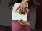 KLB-1199 Creme Brown Traditional Semi Box Wedding Card (2 Page & Couple Name Wooden Plate)