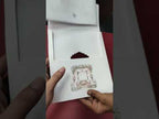 KLB-1427 Creme Bride Groom Semi Box Wedding Card (2 Page)