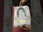 KLB-1223 Blue Bride Groom Laser Cut Semi Box Wedding Card (2 Page)