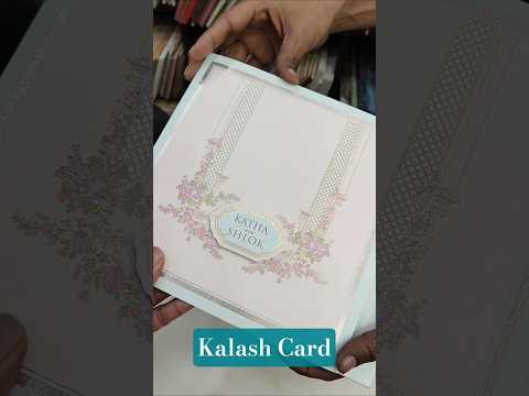 KLB527 Pastel Color Hanging Floral Theme Semi Box Wedding Card (2 Page)