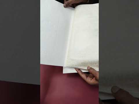 KLB-1186 White Green Traditional Embossed Semi Box Wedding Card (2 Page & Couple Name Wooden Plate)