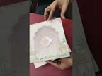 KLB-988 Pink Royal Arch Semi Box Wedding Card (2 Page)