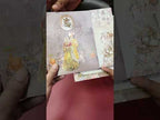 KLB-1305 White Purple Bride Groom Door Style Semi Box Wedding Card (2 Page)