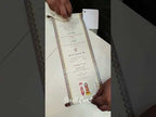 KL2006 Paper Scroll Wedding Card with Tag