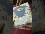KLB919 Blue Royal Fort Padded Thick Wedding Card (2 Page & Couple Name Acrylic)