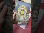 KLB-1470 Blue Peacock Elephant 3D Gold Foil Padded Thick Wedding Card (2 Page & Couple Name Acrylic)