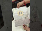 KLB-571 Floral Design Door Style Paper Wedding Card (2 Page)