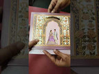 KLB-1112 Purple Bride Groom Embossed Padded Thick Wedding Card (2 Page)