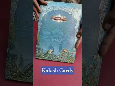 KLB533 Elegant Peacock Theme Semi Box Paper Wedding Card (2 Page)