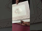 KLB-1201 Creme Brown Traditional Semi Box Wedding Card (2 Page)