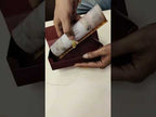 KLS349 Dulha Dulhan Design Maroon Color Translucent Scroll Wedding Card
