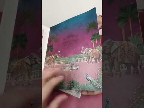KLB-1503 Maroon Bride Groom Laser Cut Semi Box Wedding Card (2 Page)