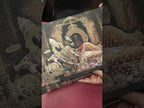 KLB917 Brown Lord Vishnu Padded Thick Wedding Card (2 Page)