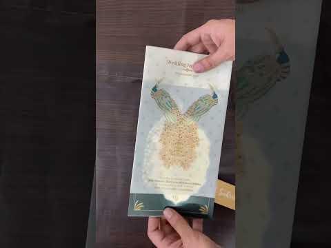 KL2098 Translucent Cover Luxury Wedding Card (2 Page)