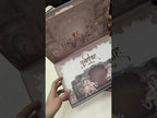 KLB936 Brown Elephant Barat Laser Cut Padded Thick Wedding Card (2 Page & Couple Name Wooden Plate)