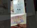 KLB-1195 Creme Purple Bride Groom Semi Box Wedding Card (2 Page & Transparent PVC)