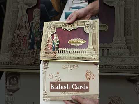 KLB564 Raja Rani Theme Raja Rani Design Hardboard Padding Thick Wedding Card (2 Page)