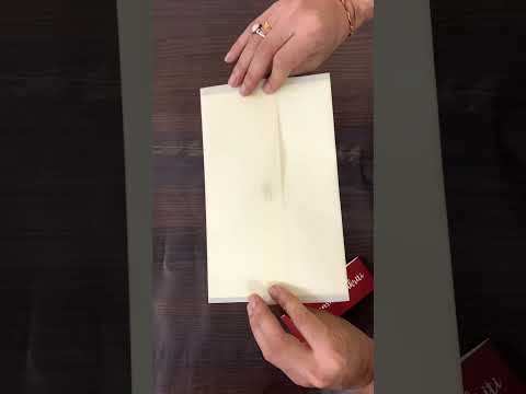 KL2102 Translucent Cover Luxury Wedding Card (2 Page) - Pack of 10 Qty