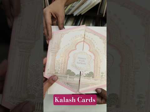 KLB507 Pastel Pink Royal Theme Semi Box Wedding Card (2 Page)