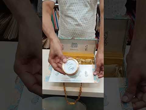 KL9094B MDF Dry Fruit Box with 2 Printed Card Insert (3 Jars)