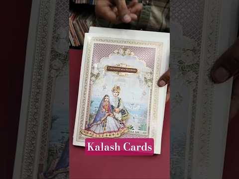 KLB531 Raja Rani Design Semi Box Paper Wedding Card (2 Page)