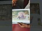 KLB896 Dulha Dulhan Design Blue Color Laser Cut Premium 3D Gold Foil Hardboard Padding Thick Wedding Card (2 Page)