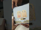 KLB752 Ram Sita Blue Color Semi Box Wedding Card (2 Page & Couple Name Acrylic)
