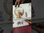 KLB-1408 Creme Bride Groom Semi Box Wedding Card (2 Page)