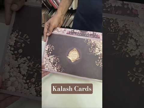 KLB538 Elegant Floral Design Hardboard Padding Thick Wedding Card (2 Page)