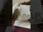 KLB-1556 White Floral Embossed Semi Box Wedding Card (2 Page)
