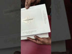 KLB-1200 Creme Green Traditional Semi Box Wedding Card (2 Page)