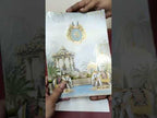 KLB-1498 Blue Elephant Semi Box Wedding Card (2 Page)