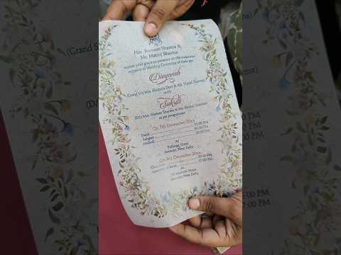 KL2152 Luxury Translucent Scroll Wedding Card with Matching Box Cover and Personalised Band