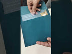 KLB-1006 Blue Floral Transparent Acrylic Wedding Card (1 Page)