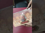 KLB-1231 Creme Brown Bride Groom Laser Cut Semi Box Wedding Card (2 Page)