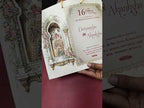 KLB-1356 Creme Bride Groom Laser Cut Carry Bag Style Semi Box Wedding Card (2 Page & Transparent PVC)